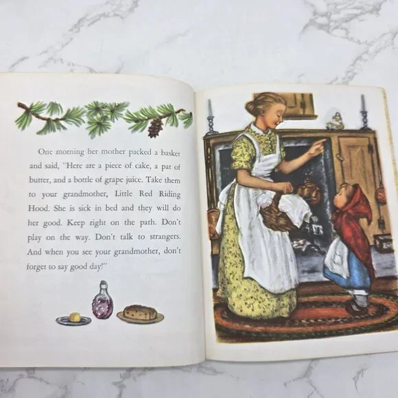 Vintage 1948 A Little Golden Book Little Red Riding Hood By Elizabeth Jones - Picture 4 of 10